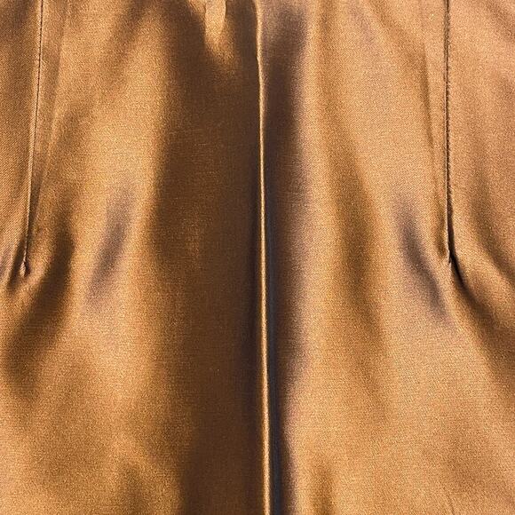 MARK EISEN Vintage Y2K Bronze Silk Satin Mini Skirt - Picture 3 of 5